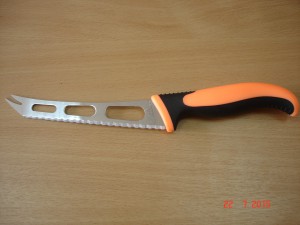 Нож кухонный 5' Пластик, обрезиненная ручка № 14-Р ДЛЯ СЫРА