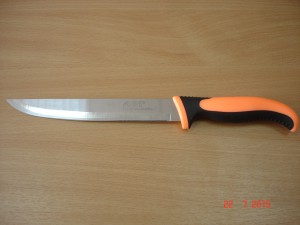 Нож кухонный 8' Пластик, обрезиненная ручка № 13-Р