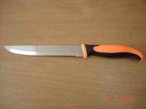 Нож кухонный 6' Пластик, обрезиненная ручка № 09-Р