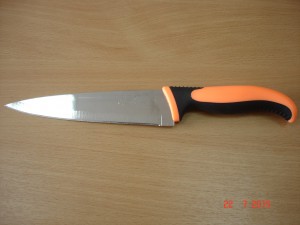 Нож кухонный 7' Пластик, обрезиненная ручка № 07-Р