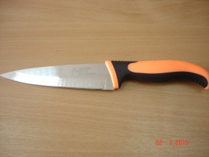 Нож кухонный 6' Пластик, обрезиненная ручка № 06-Р