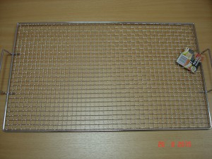 Решетка-барбекю на мангал 320мм Х 520мм(V901) 410грамм, толщина прутка 4,0мм/1,00мм