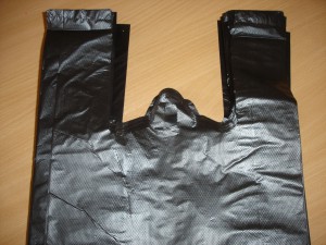 Пакеты майка ПНД 18х56см  черные 30мик